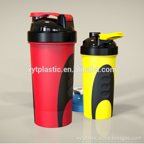600ML high capacity and quality water shaker bottle with grip holder own patent